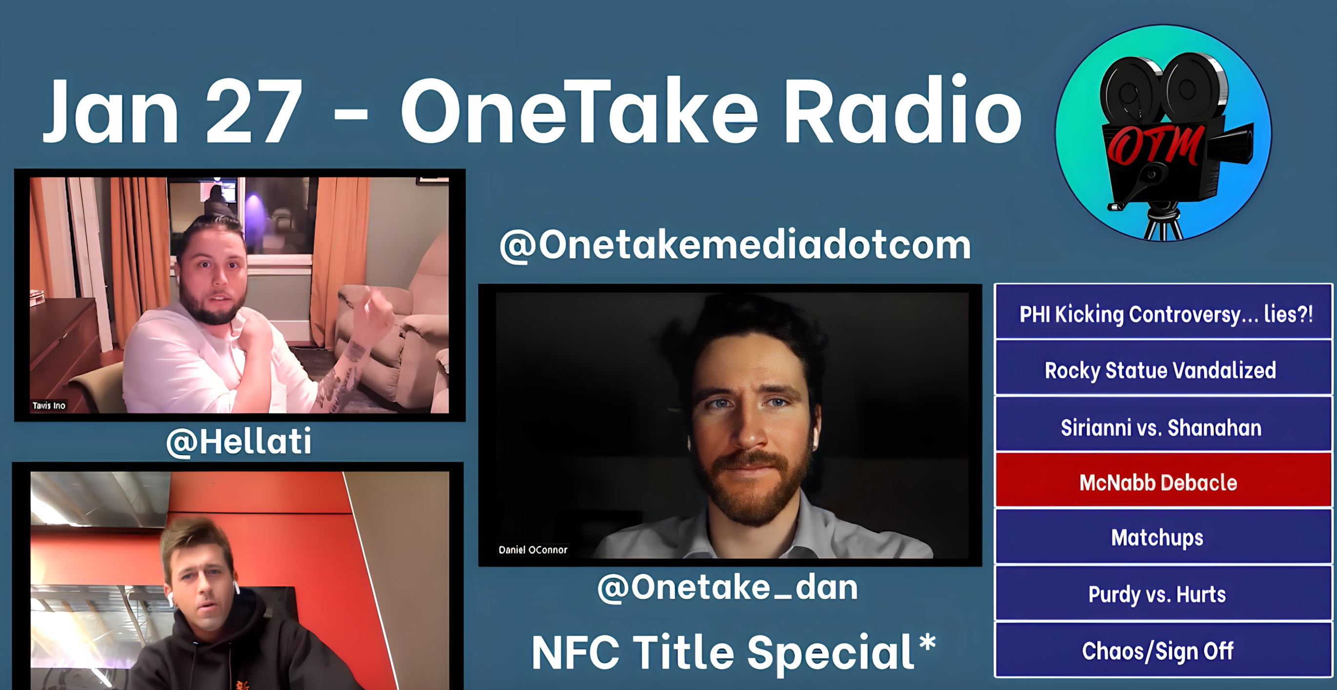 Featured Image of OneTake Radio Jan 27